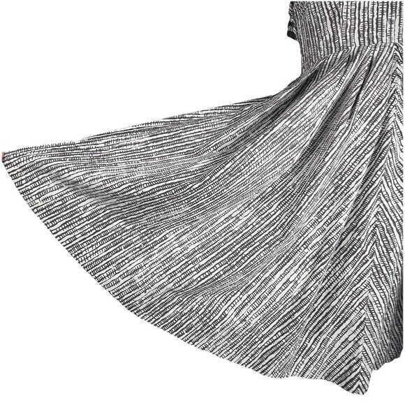 Vintage 1950s Sz 2P Black & White Full Skirt Halter Party Dress Rockabilly+Vest - Picture 11 of 12